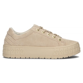 Lederturnschuhe FILIPPO DP3527 / 22 Seien Sie beige