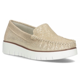 Leder-Slipper Filippo DP3534 / 22 Gehen Sie golden