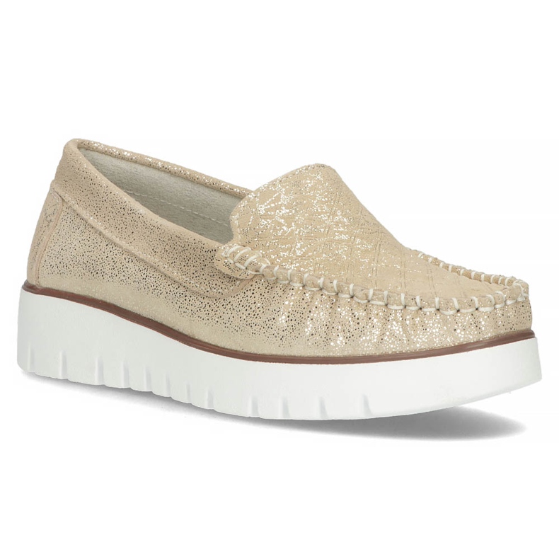 Leder-Slipper Filippo DP3534 / 22 Gehen Sie golden