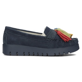 Lederschuhe Filippo DP3535 / 22 Nv marineblau