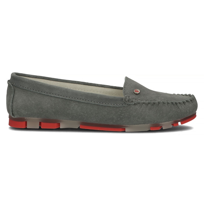 Graue Leder Filippo DP2037 / 22 Gr Rd Loafer