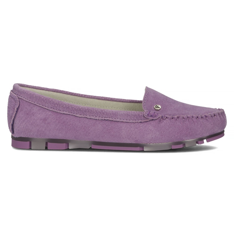 Lederhalbschuhe Filippo DP2037 / 22 Vi lila violett