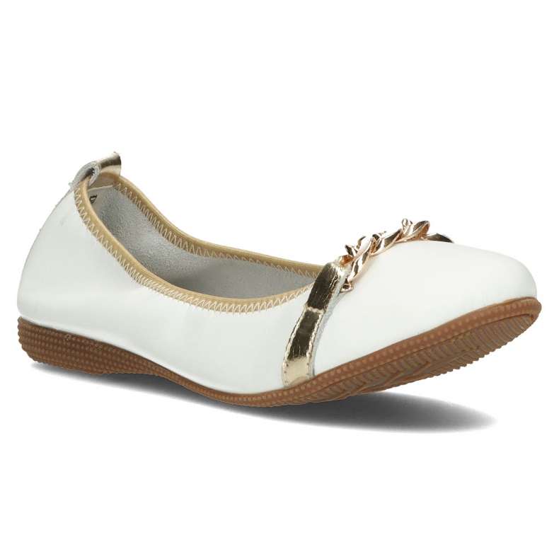 Ballerinas aus Leder Filippo DP3709 / 22 Wh weiß