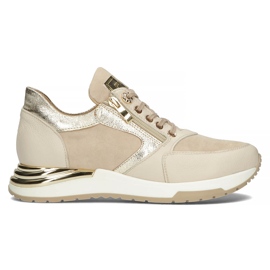 Lederturnschuhe Filippo 144 beige