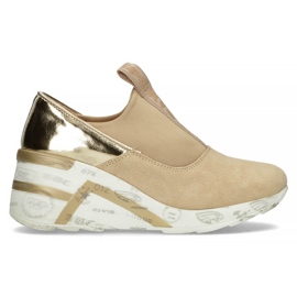 Lederturnschuhe Filippo DP3652 / 22 Beige sein