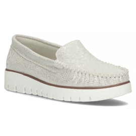 Lederhalbschuhe Filippo DP3534 / 22 Si silber