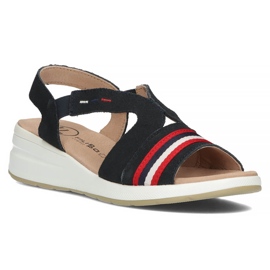 Ledersandalen Filippo DS3500 / 22 Nv marineblau