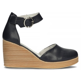 Ledersandalen Filippo DP3519 / 22 Nv marineblau