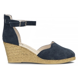 Ledersandalen Filippo DS1394 / 22 Nv marineblau