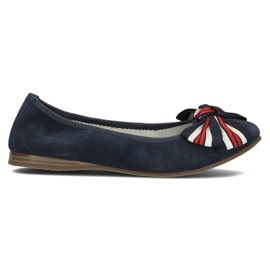 Lederballerinas Filippo DP3634 / 22 Nv marineblau