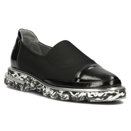 Lederschuhe Filippo DP3920 / 2022 Bk schwarz