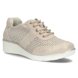 Lederschuhe Filippo DP028 / 22 Gehen Sie golden