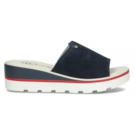 Lederhausschuhe Filippo DK3635 / 22 Nv marineblau