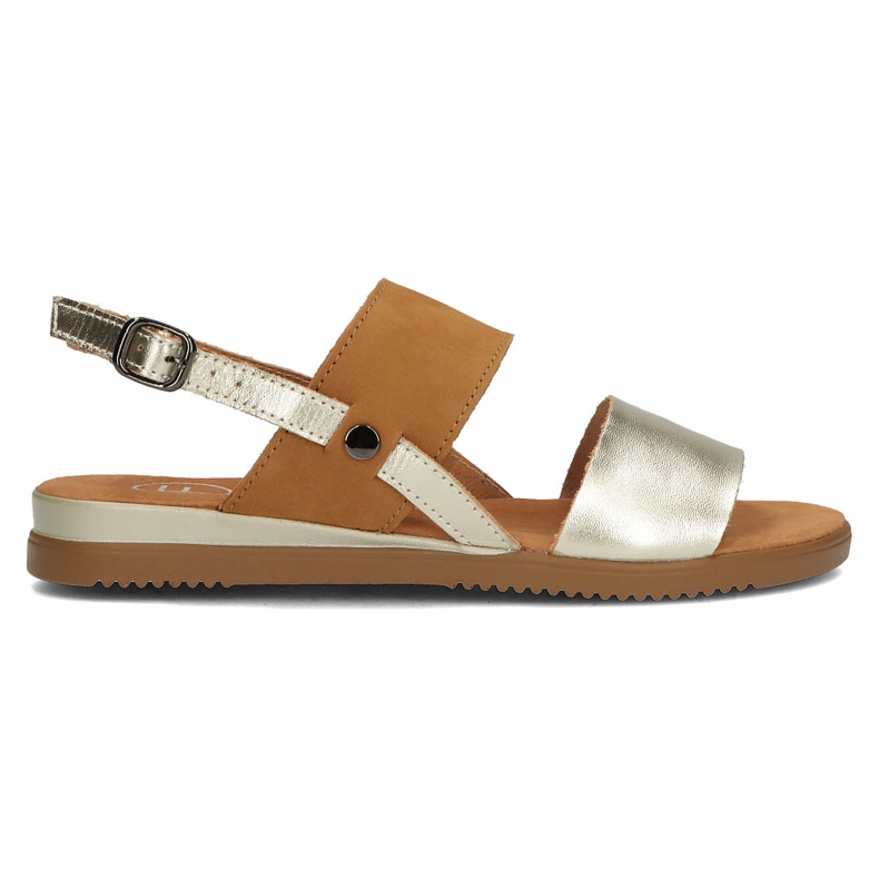 Ledersandalen Filippo DS3601 / 22 Go Br braun und gold golden