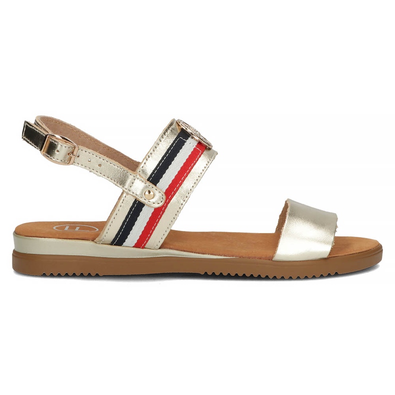 Ledersandalen Filippo DS3603 / 22 Gehen Sie golden