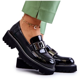 S.Barski Lackierte Lederschuhe in Schwarz Corine