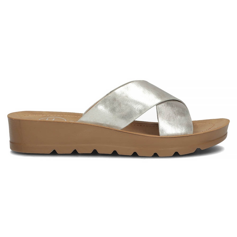 Filippo DK3611 / 22 Si silberne Hausschuhe silber-