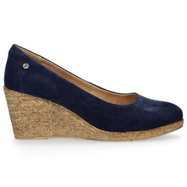 Lederschuhe Filippo DP1328 / 20 Nv marineblau gelb