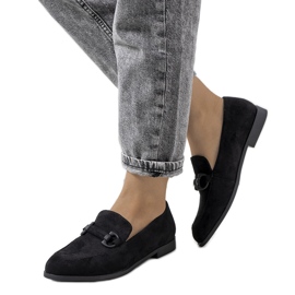 Schwarze Lederschuhe von Talisa