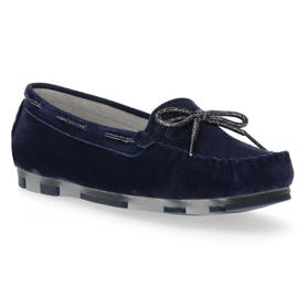 Lederhalbschuhe Filippo DP1203 / 20 Nv marineblau
