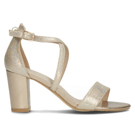 Filippo DS1276 / 22 Go goldene Sandalen
