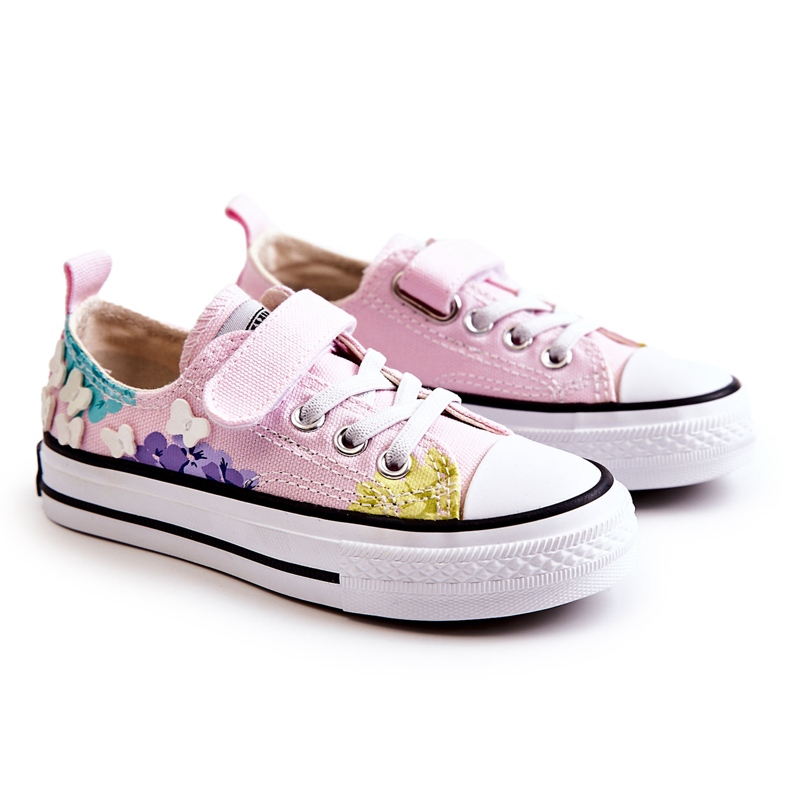 PA1 Kinder-Sneaker Stoffdruck Pink Buster rosa