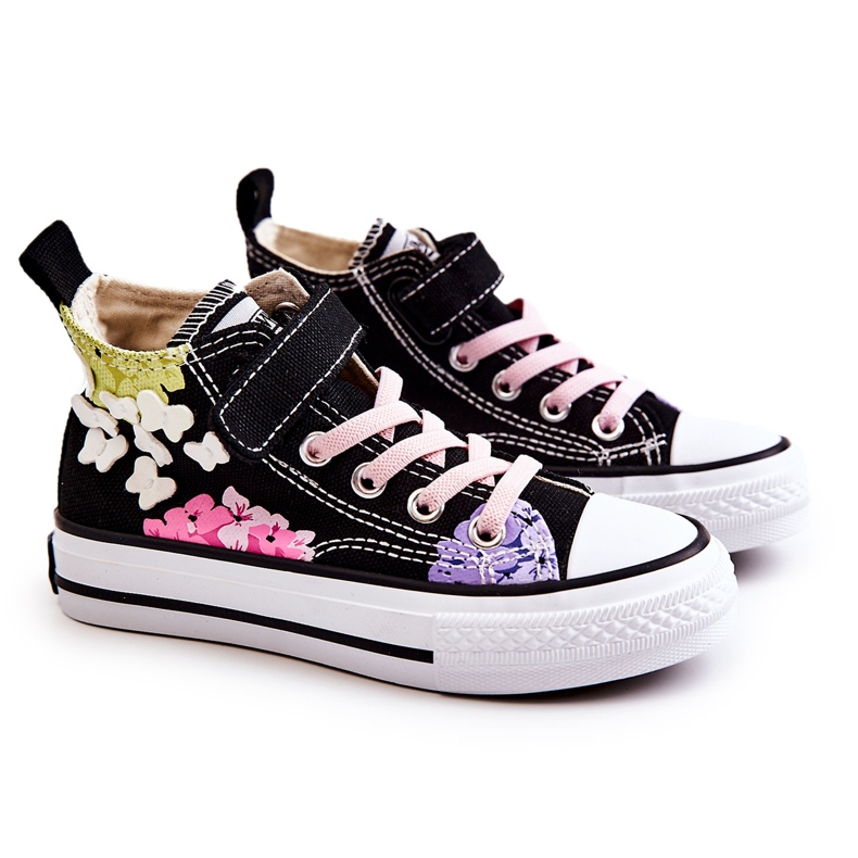 PA1 High-Top-Sneaker aus Stoff für Kinder Print Black Dorry schwarz