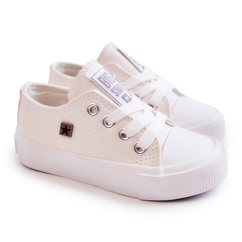 Turnschuhe aus Kunstleder für Kinder Big Star JJ374310 Weiß