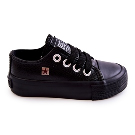 Kinder Ledersneaker Big Star JJ374311 Schwarz