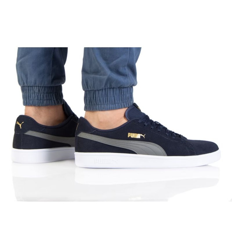 Puma Smash V2 M 364989 56 navy blau grau golden