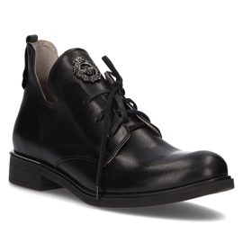 Lederschuhe Filippo 30055 schwarz