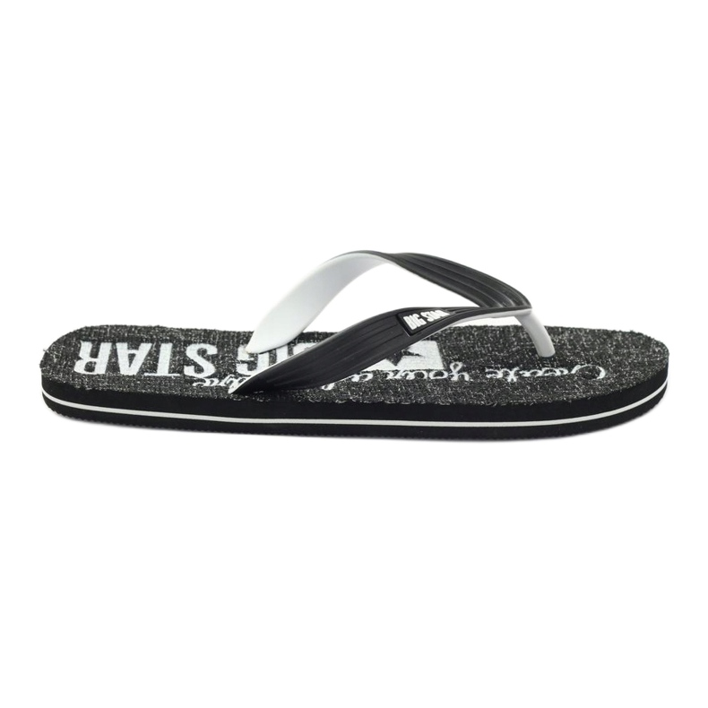 Big Star 174621 Flip Flops Herrenschuhe weiß schwarz
