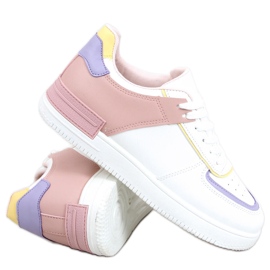 Libby Rosa Turnschuhe weiß