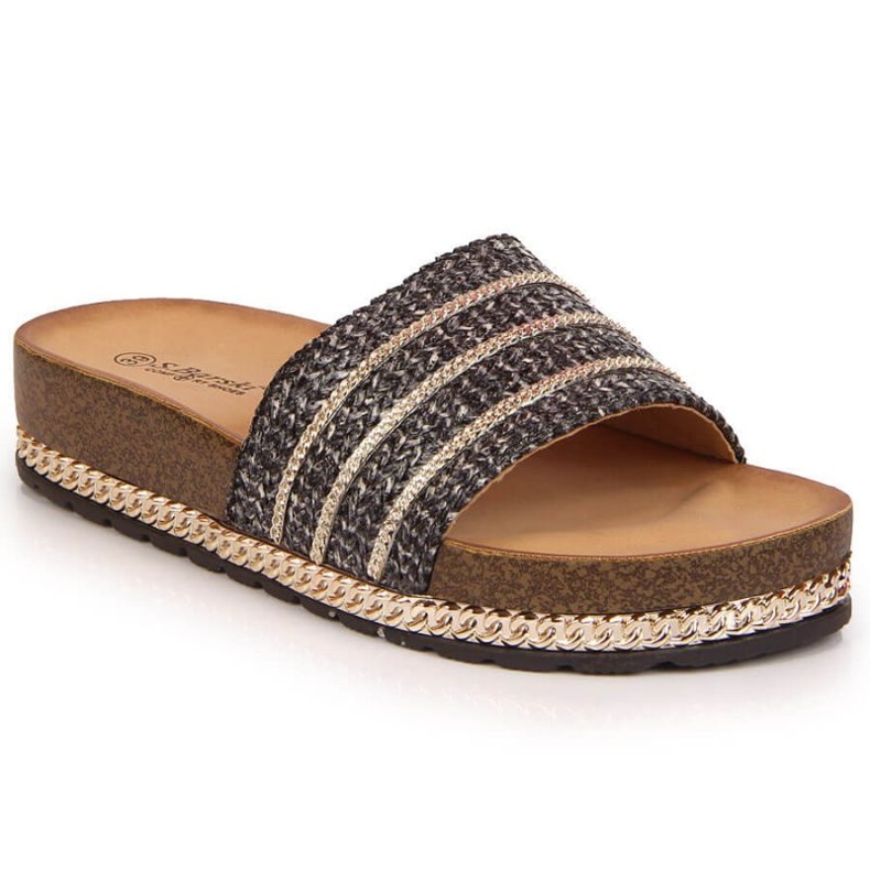 Schwarze Plateauschuhe W S. Barski