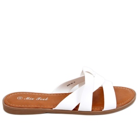 Damen-Kreuzpantoffeln Poppy White weiß