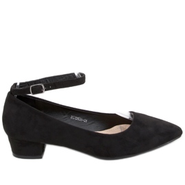 Bellis Schwarze Pumps mit niedrigem Absatz
