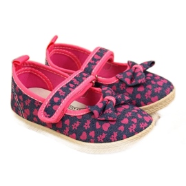 Ballerinas Turnschuhe Marineblau Jr American Club rosa