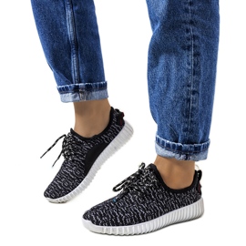 Schwarze Embro-Socken grau