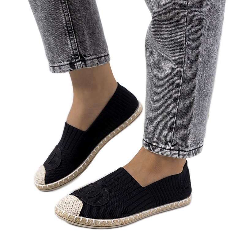 Schwarze Damen-Espadrilles von Dean