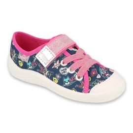 Befado Kinderschuhe 251X187 marineblau rosa