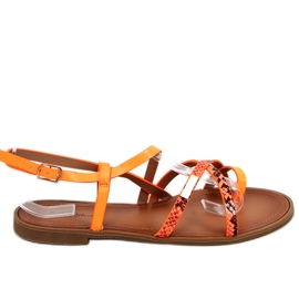 Trudy Orange Damensandalen