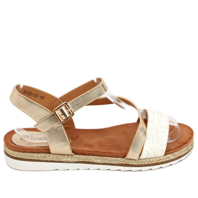 Goldene Espadrilles-Sandalen Katia Gold