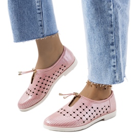 Cassinia Rosa durchbrochene Schuhe