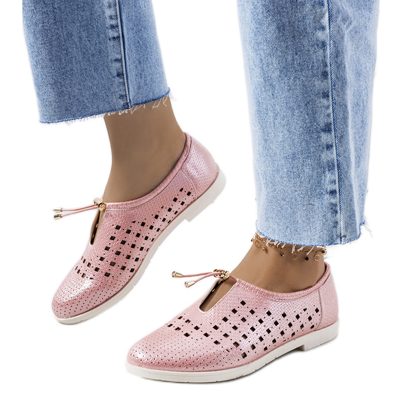 Cassinia Rosa durchbrochene Schuhe