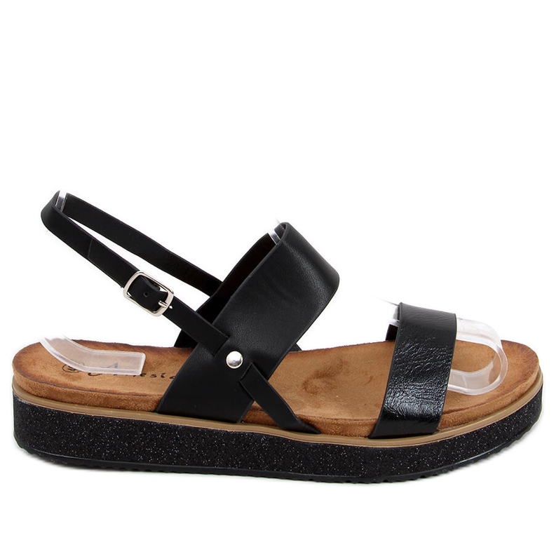 Maiden Black Damensandalen schwarz