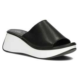 Lederhausschuhe Filippo DK3614 / 22 Bk schwarz