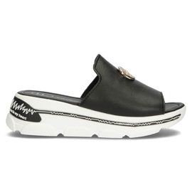 Lederhausschuhe Filippo DK3872 / 22 Bk schwarz