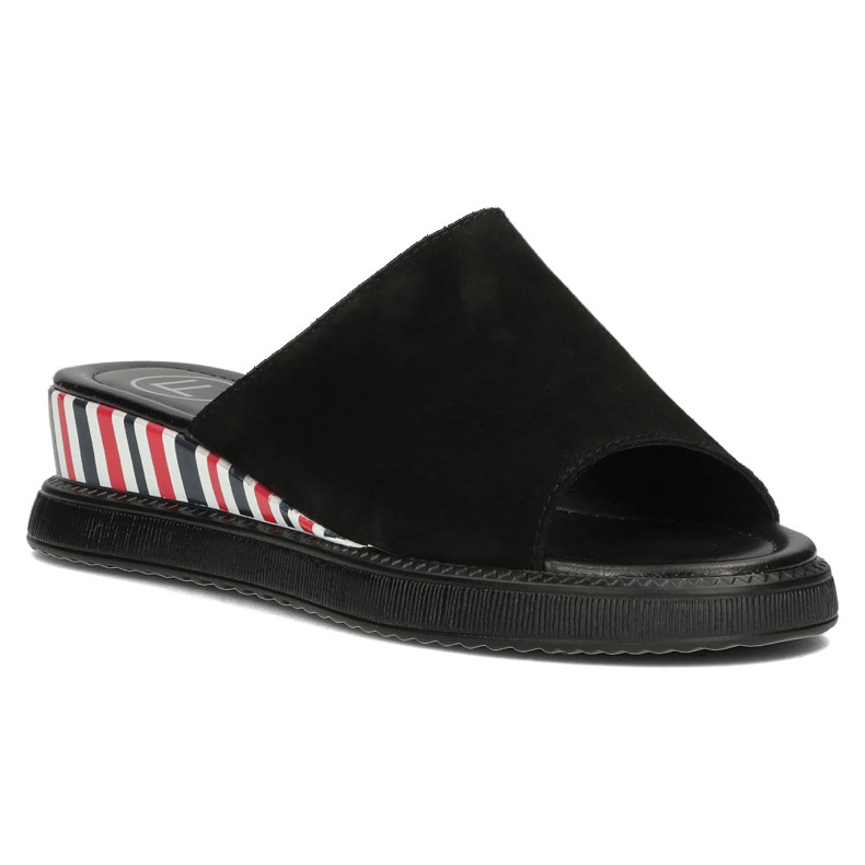 Lederhausschuhe Filippo DK3615 / 22 Bk schwarz