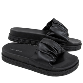 Atissa Schwarze Damenhausschuhe