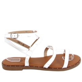 Hazel White Gladiator-Sandalen weiß